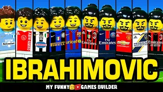 Life of IBRAHIMOVIC - Zlatan Ibrahimović story from zero to hero (1999-2020) Ibra legend in Lego