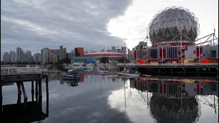 False Creek, Vancouver, BC - Evening Summer Walking Tour in 4K (UHD)