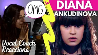 SU VOZ ES INCREÍBLE!  | Diana Ankudinova - Human | Vocal Coach reacciona