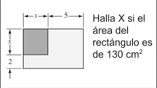 LADO DEL CUADRADO CONOCIENDO EL ÁREA DEL RECTÁNGULO. Geometría Básica.