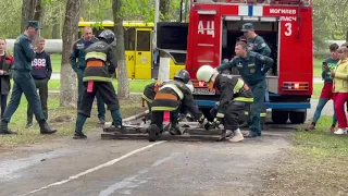 Зональный этап областного слёта юных спасателей-пожарных.