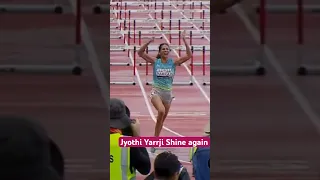 Roar of Indian Girl Jyothi Yarraji Shine again #athlete #viral #superathlete