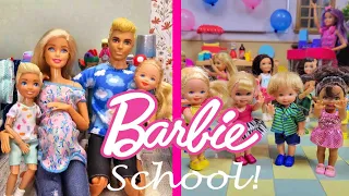 Barbie & Ken Doll Family Toddlers School Morning Routine & School Dance Story Compilation!