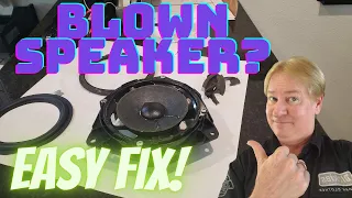 How to repair a blown speaker. Lexus Mark Levinson speaker torn? Super easy repair and upgrade.