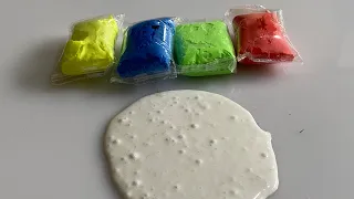 Mixing clay into slime!Satisfying Slime ASMR..Clay Slime Mixing Compilation!Slime Smoothie..JB SLIME