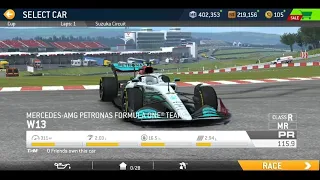 Real Racing 3:Gameplay-walkthrough|Driving MERCEDES-AMG PETRONAS FORMULA 1 TEAM W13 #realracing3 #f1