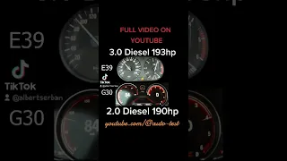 E39 vs G30 same power #bmw #viral #viralvideo #viralshort #e39 #g30 #acceleration