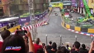 Sophia Floersch Big Crash 2018 F3 Macau GP