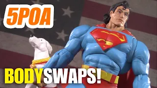 SUPER MULLET HEAD SWAPS! DC Multiverse McFarlane Collector Edition Superman and Krypto Figure Review