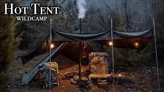 24h Hot Tent Camping / Epic Mountain View / One Tigris - Conifer / Ćevapčići / Relaxing Sounds