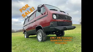 Red Bus- FOR SALE?!? 1987 Sunroof Syncro Westfalia tour.