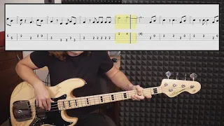 The Zombies - Time Of The Season (bass cover with tabs in video)