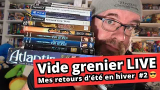 Retour de VIDE GRENIER LIVE Août 2023 : jeux video 🎮️, 45 tours 💿, série TV 🍿