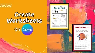 How to create worksheets on Canva/ Make Customised Worksheets for Your Kids