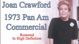 Joan Crawford | Pan Am Commercial | Restored & HD (1973)