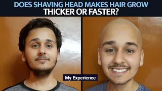 Does shaving head really makes your hair grow thicker, grow faster or healthier?