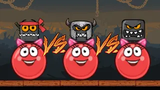 RED BALL 4: BLACK BOX vs TARAN BOX vs NINJA BOX ALL LEVELS (31-45) Reverse Gameplay VOLUME 3