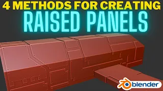 Raised Sci-Fi Panels - 4 different methods