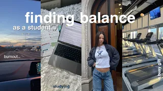 finding balance as a student🎧 london vlog, productivity, studying, & burnout ...