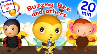 BUZZING BEE, ladybug and other cartoon songs for kids / 20 min nursery rhymes. YarMin st