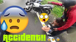 Bike accident in Rainy weather || Haldwani Motovlog