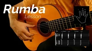 Rumba Flamenca Solo Guitar - lesson with tabs