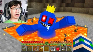 I Scared My Friend as RAINBOW FRIENDS in Minecraft