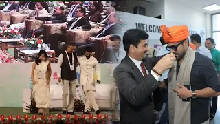Ram Charan Dance On " Natu Natu "  With Foreign Delegates At G20 Summit | Seetimaar TV