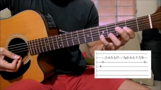 Tentei te Esquecer - Matogrosso e Mathias Aula Solo Violão (como tocar)