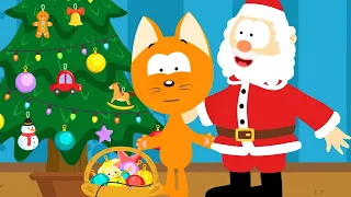 Как Котёнок Новый Год встречал 🎅❄️ – Котенок и волшебный гараж –  Мультфильм для детей про машинки