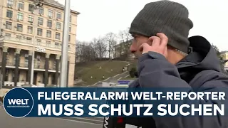 ANGRIFF AUF KIEW: Fliegeralarm! Plötzlich wird WELT-Reporter aufgefordert, Schutz zu suchen