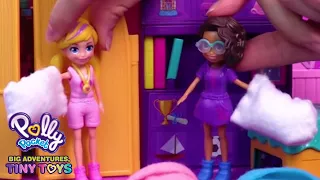 The Perfect Sleepover💜Polly Pocket Toy Play | Polly Pocket