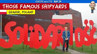 Wandering by the famous "solidarity" shipyards of Gdańsk, Poland