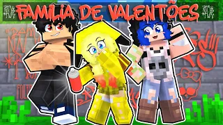 ADOTADA POR UMA FAMILIA DE VALENTÕES no Minecraft ‹ Pimpolha ›