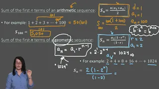 Arithmetic  & Geometric Sums/Series