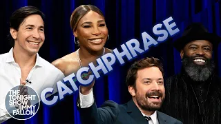 Catchphrase with Serena Williams and Justin Long | The Tonight Show Starring Jimmy Fallon