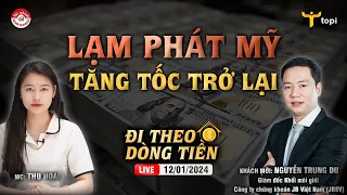 Lạm phát Mỹ tăng tốc trở lại, kỳ vọng FED hạ lãi suất | Đi theo dòng tiền 12/01/2024