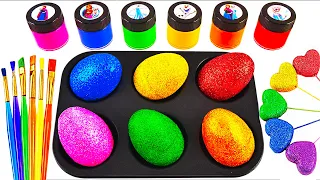 Satisfying Video l How to Make Rainbow Lollipop Slime with Stress Balls Cutting ASMR #2