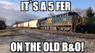 A Friday 5 fer from the old B&O! 5 trains, long, short, and very long!