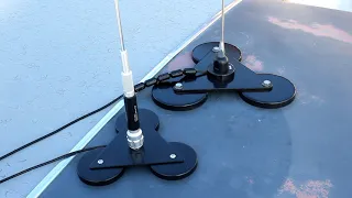 Mobile Antenna Farm And Triple Magnet Mount Review, Nightmare Radio Car