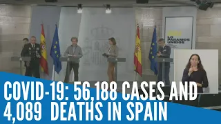 Covid 19: 56,188 cases and 4,089 deaths in Spain - government