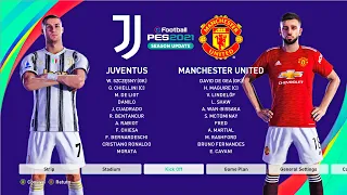 PES 2021 | Juventus vs Manchester United - Club Friendly - Full Match & Gameplay
