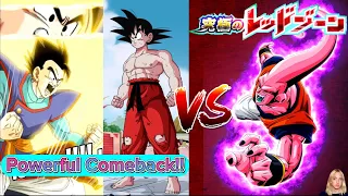 DBZ: Dokkan Battle- Powerful Comeback Category (No Items) Vs. Red Zone Buuhan!!