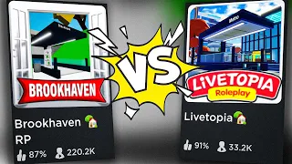 Новое МЕТРО в Брукхейвен РП или Лайвтопия Роблокс! Обновление в Brookhaven VS Livetopia Roblox