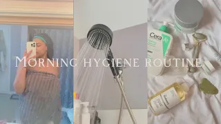 MORNING HYGIENE ROUTINE | skin care + shower + body care & more