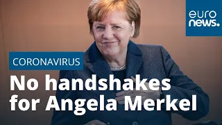 #COVID-19 means no handshakes- not even for Angela Merkel