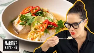 Make this Thai steamed fish WITHOUT a steamer | Thai Steamed Fish with Lime & Garlic