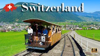 Spectacular Train Ride in Switzerland🇨🇭Stanserhorn _ Canton of Nidwalden