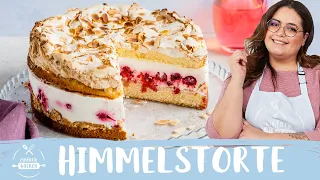 Himmelstorte mit Himbeeren | Himbeertorte mit Baiser | Baisertorte  🍰 😍 I Einfach Backen