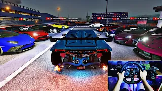 Twin Turbo Lamborghini Huracan STO | Assetto Corsa | Steering Wheel Gameplay